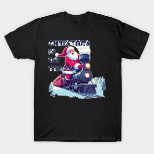 Santa On a Train T-Shirt